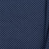 Katoen Poplin Mini Stip Donkerblauw