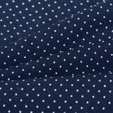 Katoen Poplin Mini Stip Donkerblauw