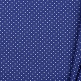 Katoen Poplin Mini Stip Kobalt