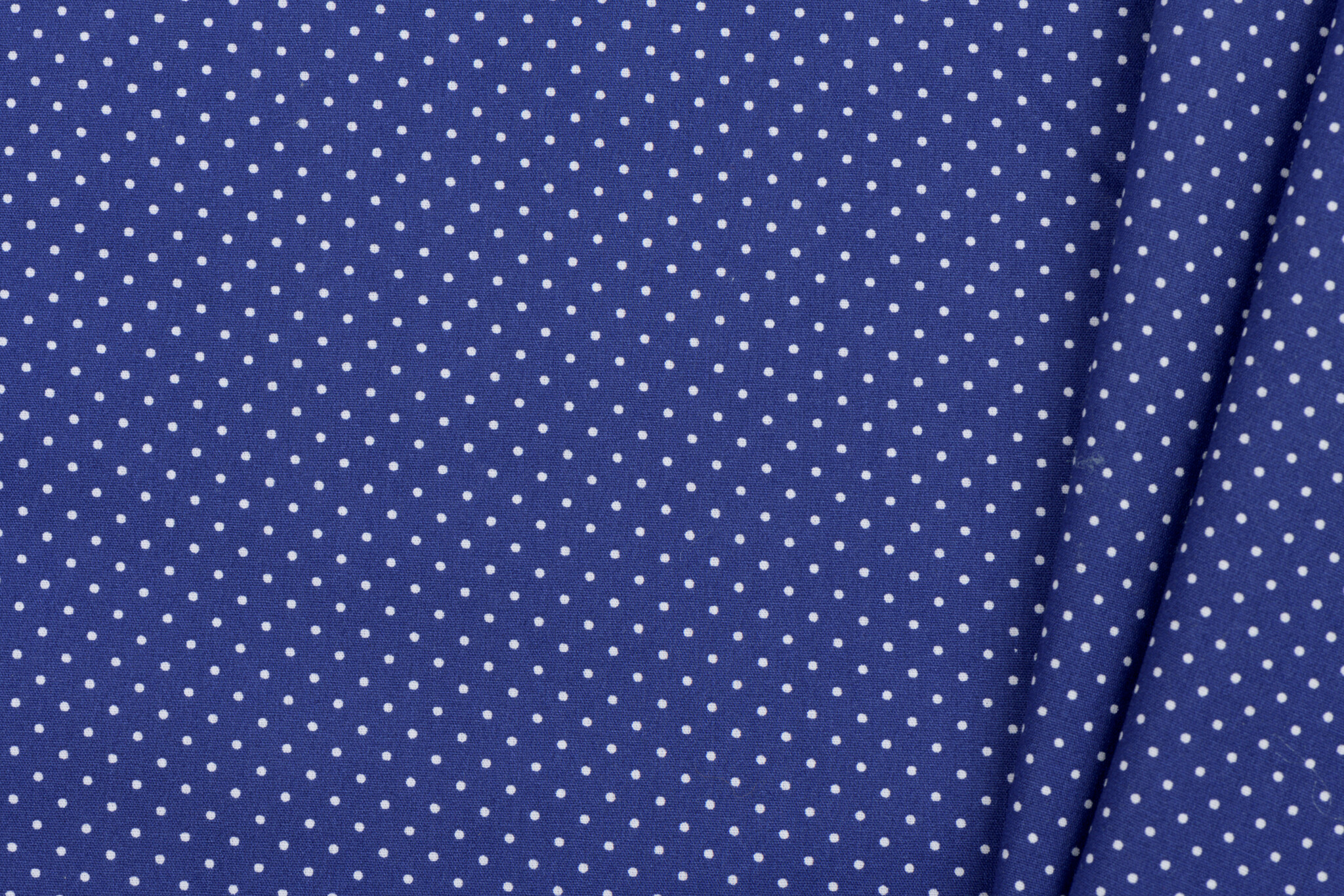 Katoen Poplin Mini Stip Kobalt