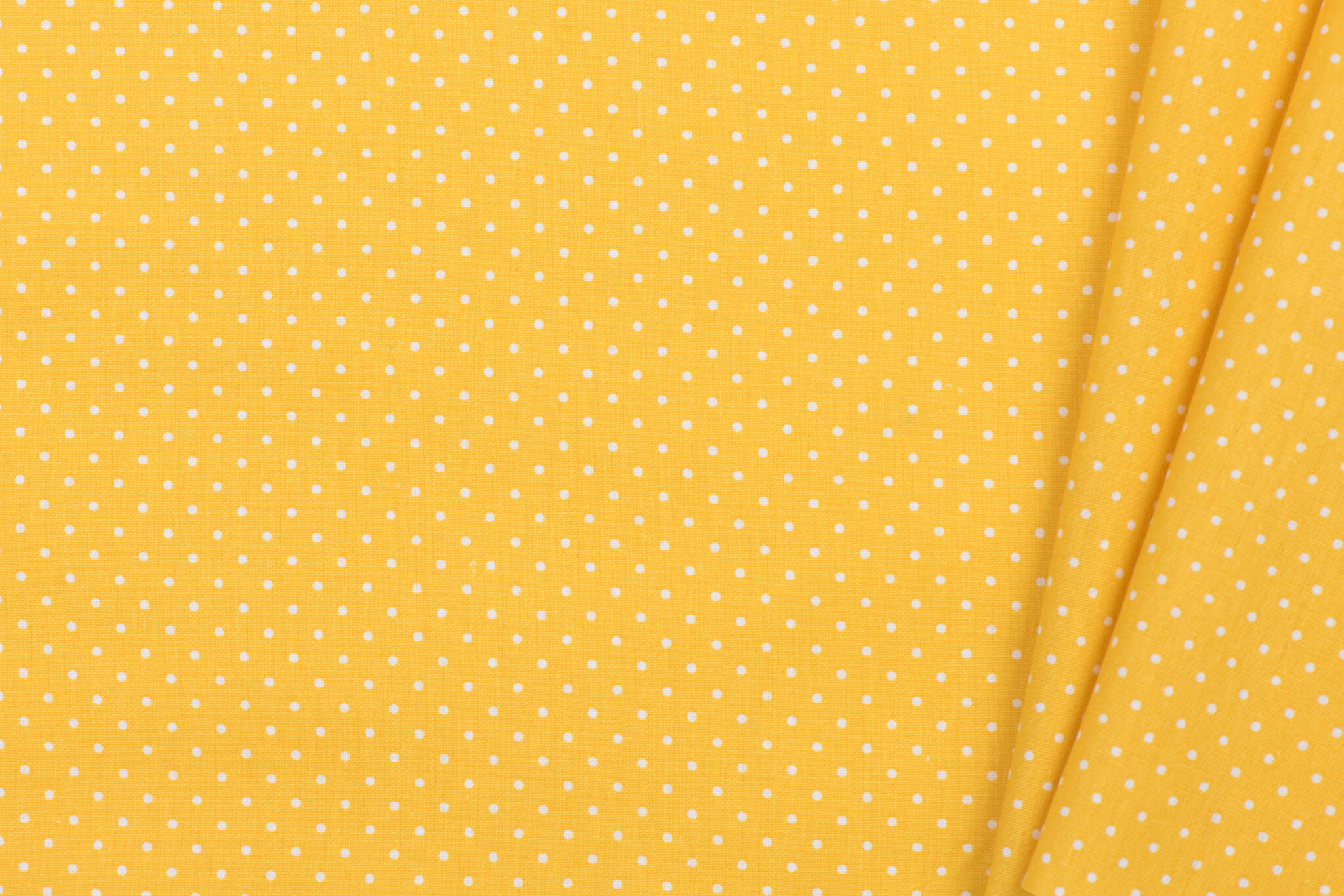 Katoen Poplin Mini Stip Geel