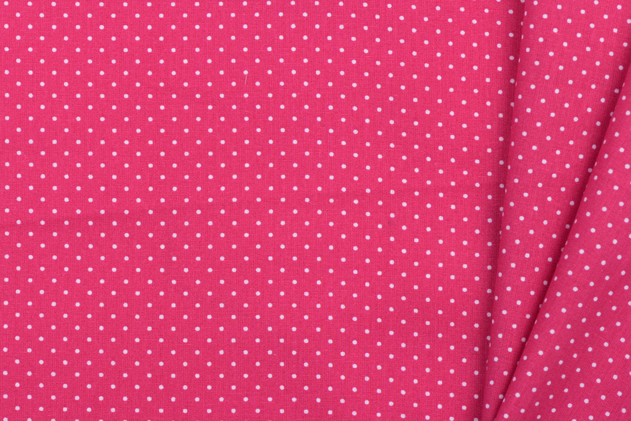 Katoen Poplin Mini Stip Fuchsia