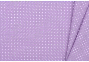 Katoen Poplin Mini Stip Lila