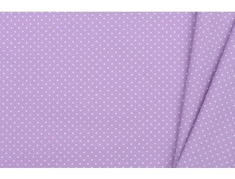 Katoen Poplin Mini Stip Lila