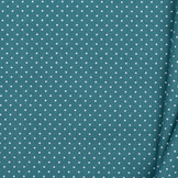 Katoen Poplin Mini Stip Petrol