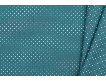 Katoen Poplin Mini Stip Petrol