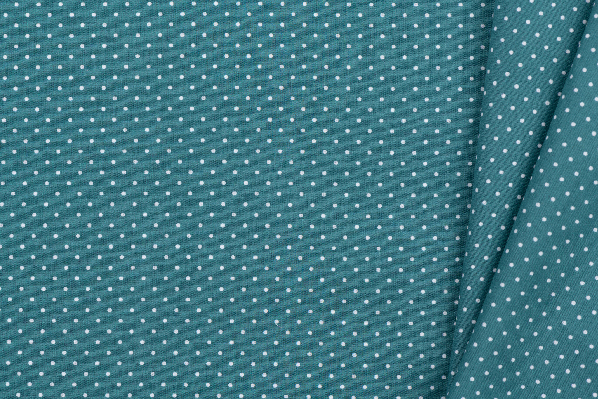 Katoen Poplin Mini Stip Petrol