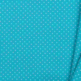 Katoen Poplin Mini Stip Turquoise