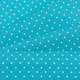 Katoen Poplin Mini Stip Turquoise