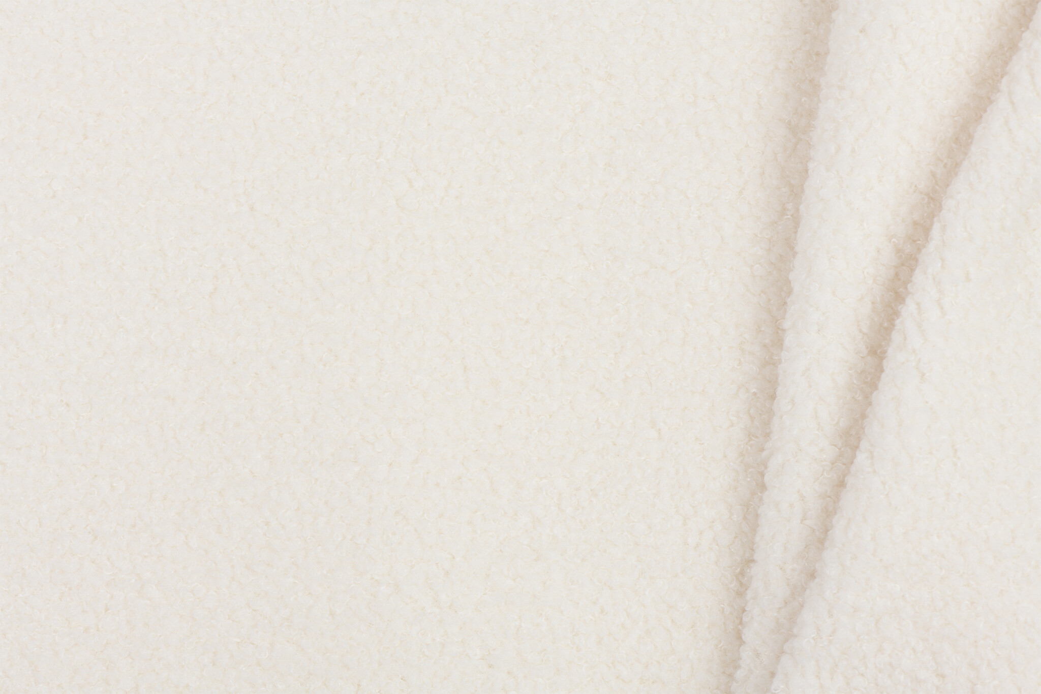 Teddy Fleece Doubleface Stof - Ecru