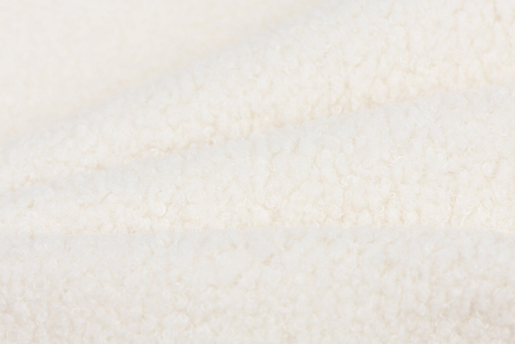 Teddy Fleece Doubleface Stof - Ecru