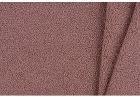 Teddy Fleece Doubleface Stof - Oud Roze