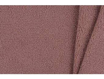 Teddy Fleece Doubleface Stof - Oud Roze
