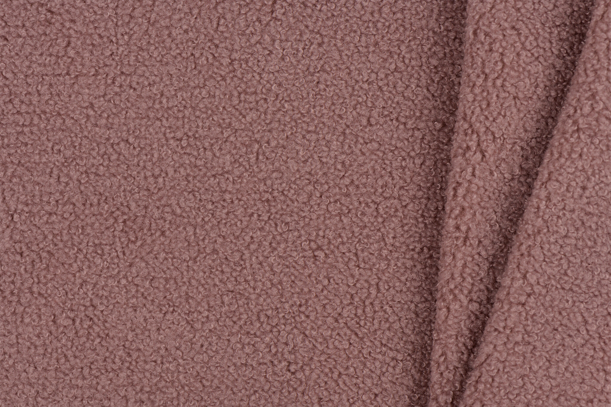 Teddy Fleece Doubleface Stof - Oud Roze