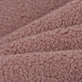 Teddy Fleece Doubleface Stof - Oud Roze