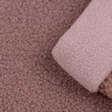 Teddy Fleece Doubleface Stof - Oud Roze