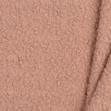 Boucle Stof Gekruld Licht Oud Roze