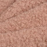Boucle Stof Gekruld Licht Oud Roze