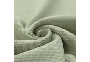 Wafel Jersey Stof Dusty Groen