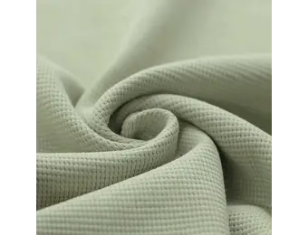 Wafel Jersey Stof Dusty Groen