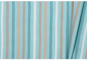 Katoen Poplin Stof TOFF - Streepjes Licht Mint