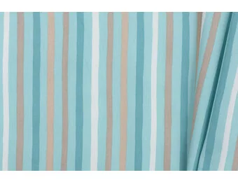 Katoen Poplin Stof TOFF - Streepjes Licht Mint
