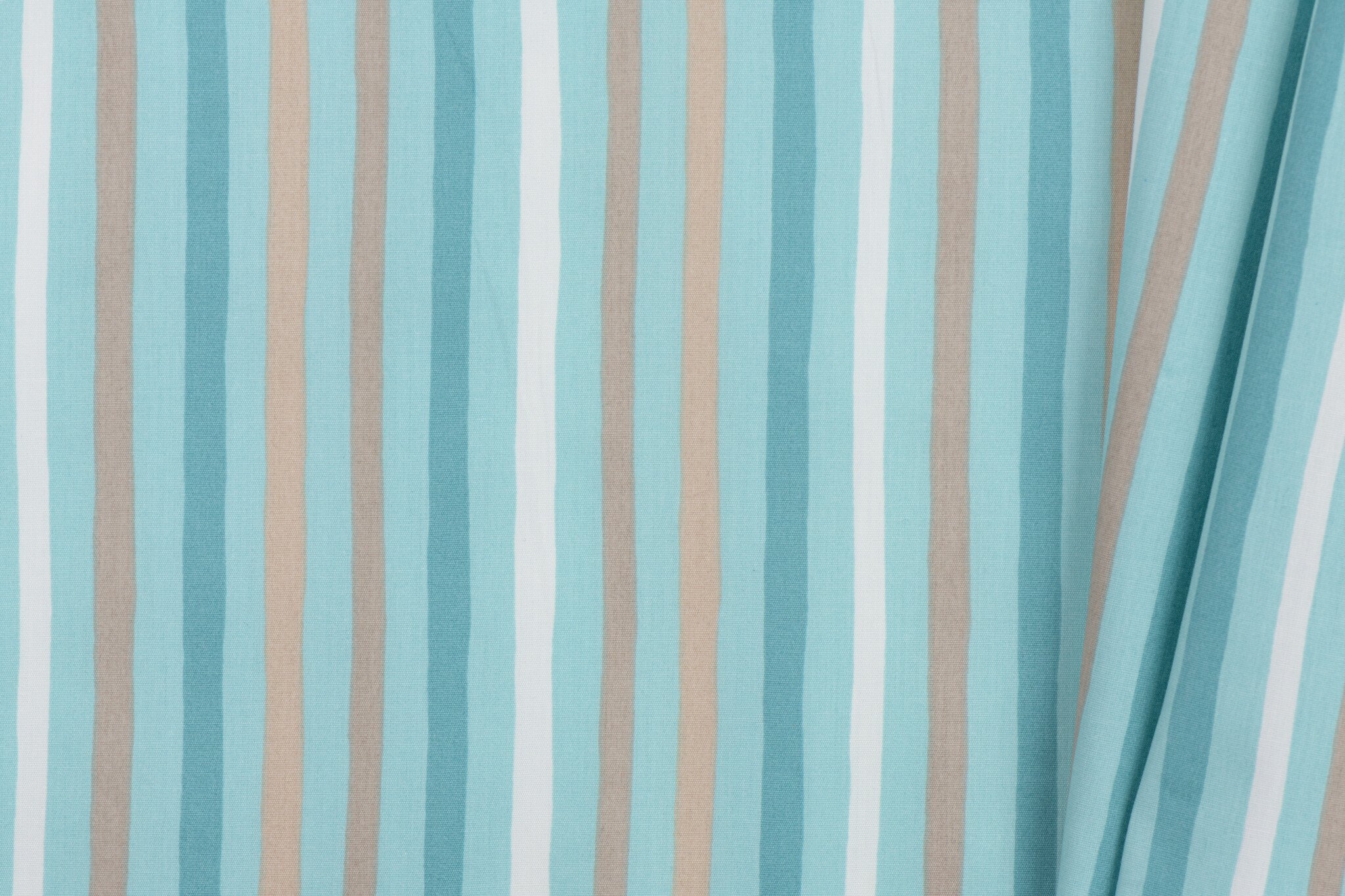 Katoen Poplin Stof TOFF - Streepjes Licht Mint