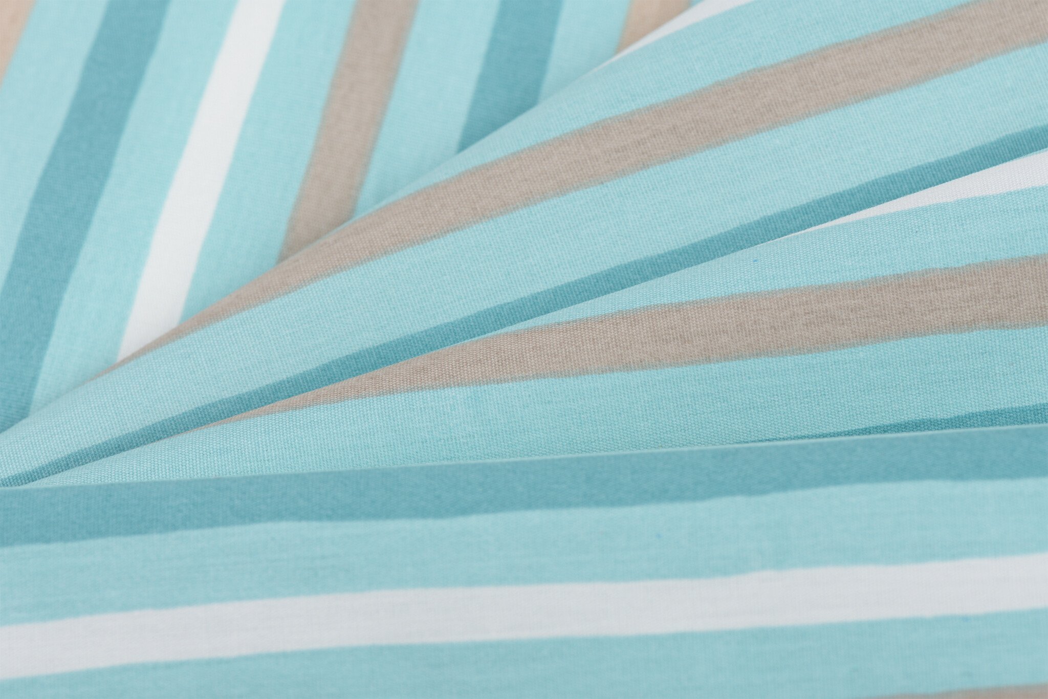 Katoen Poplin Stof TOFF - Streepjes Licht Mint