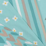 Katoen Poplin Stof TOFF - Streepjes Licht Mint