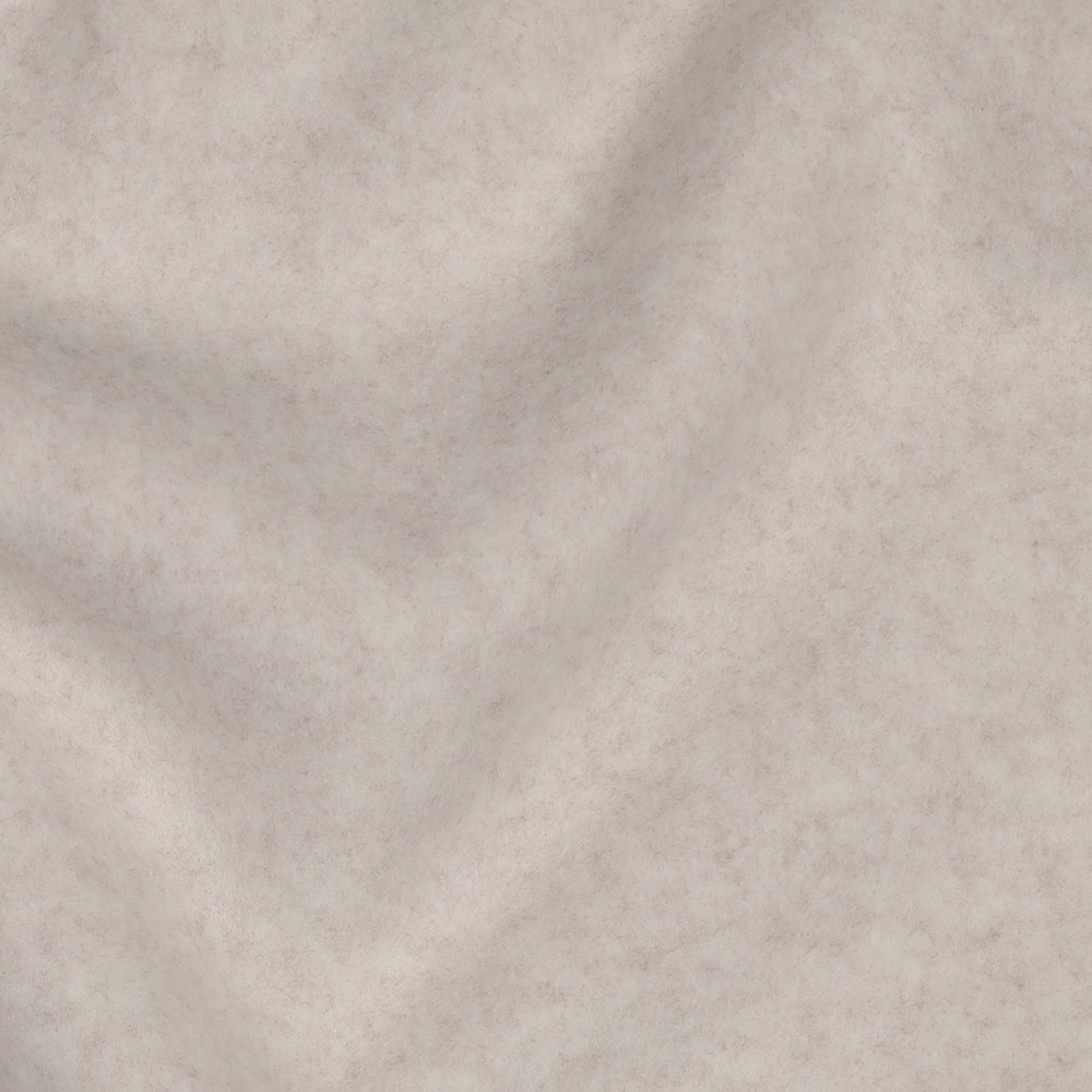 Organic Katoen Fleece Stof - Beige Melange