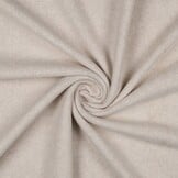 Organic Katoen Fleece Stof - Beige Melange
