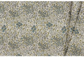 Rib Jersey Stof - Bloesemmix Jeans Blauw