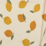 Rib Jersey Stof - Grote Citroenen