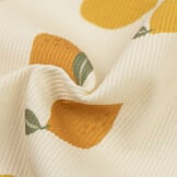 Rib Jersey Stof - Grote Citroenen