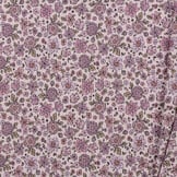 Rib Jersey Stof - Bloemenveld Lila