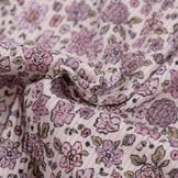 Rib Jersey Stof - Bloemenveld Lila