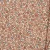 Rib Jersey Stof - Lieve Kleine Bloemen Cacao