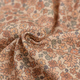 Jersey Katoen Digitale Print - Lieve Kleine Bloemen Cacao