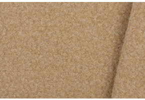 Boucle Stof Gekruld Gemeleerd Beige
