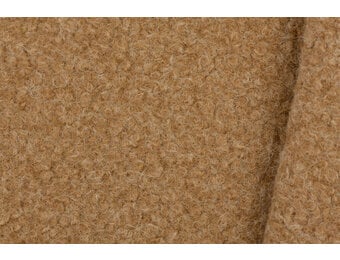 Boucle Stof Gekruld Gemeleerd Camel