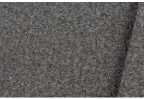 Boucle Stof Gekruld Gemeleerd Grijs