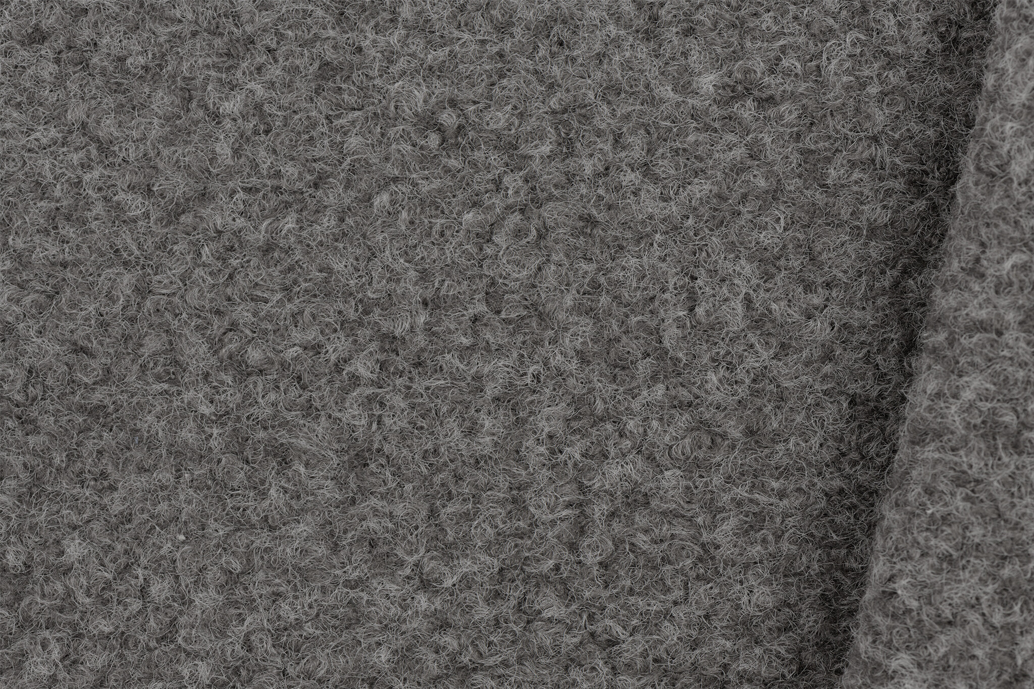 Boucle Stof Gekruld Gemeleerd Grijs