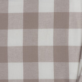 Katoen Flanel Stof Ruiten Kess - Zandbeige