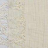 Franje 4-laags Mousseline Katoen Stof - Ecru