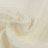 Franje 4-laags Mousseline Katoen Stof - Ecru