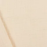 Franje 4-laags Mousseline Katoen Stof - Naturel
