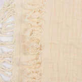 Franje 4-laags Mousseline Katoen Stof - Naturel