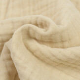 Franje 4-laags Mousseline Katoen Stof - Licht Beige