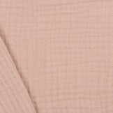 Franje 4-laags Mousseline Katoen Stof - Blosroze