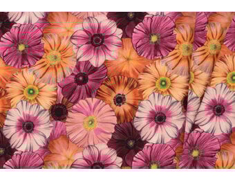 Jersey Katoen Stof Digitale Print - Bloemendroom